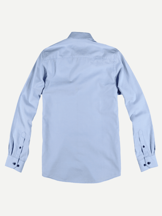 engbers Herren Hemd uni Hellblau 28804