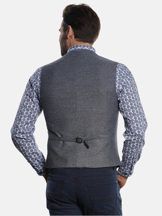 engbers Herren Sakko-Weste mit feiner Struktur Mittelblau 32602
