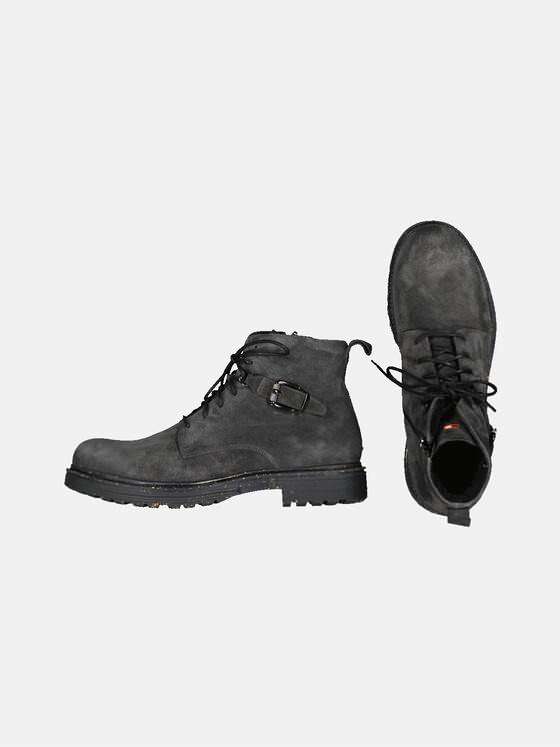emilio adani Herren Boots im Biker-Stil Grau 33582