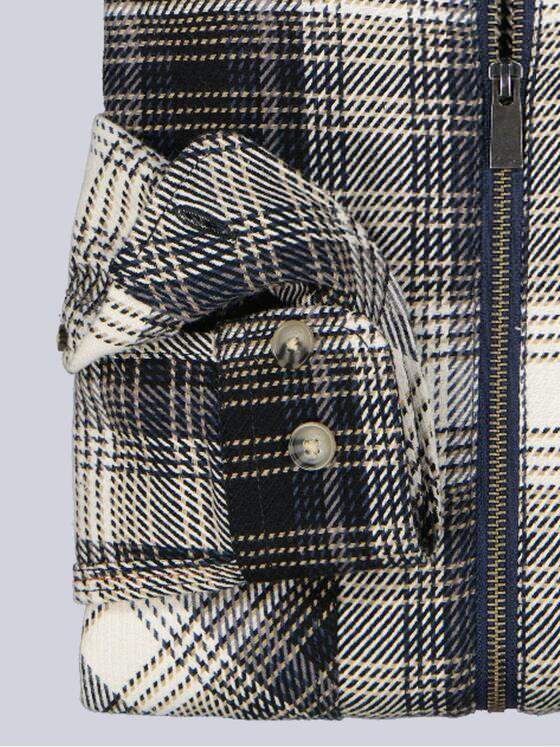 engbers Herren Langarm-Hemd gemustert Saphirblau 39639