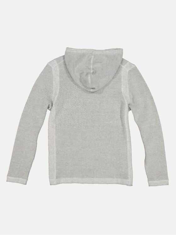 emilio adani Herren Strickjacke mit Kapuze Grau 33010