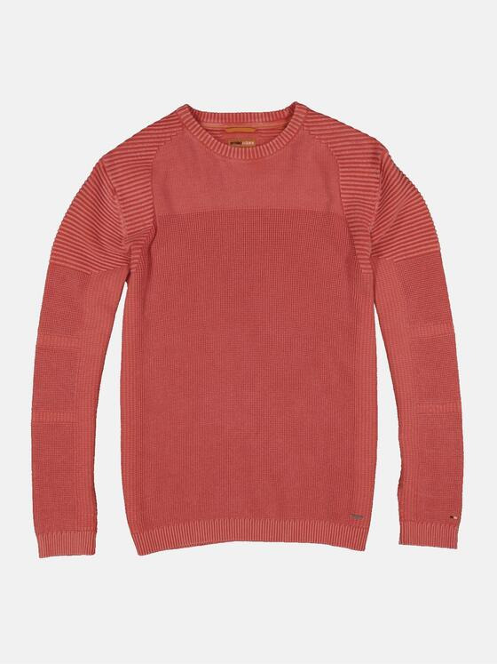 emilio adani Herren Pullover strukturiert Rot 34318