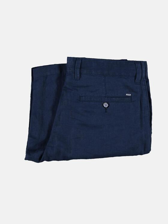 emilio adani Herren Modische Bermuda aus hochwertiger Leinenware Blau 29862