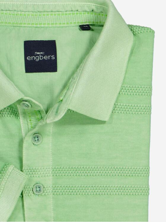 engbers Herren Polo-Shirt strukturiert Grün 36836