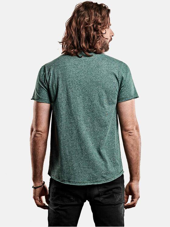 emilio adani Herren Rundhals T-Shirt Grün 28127