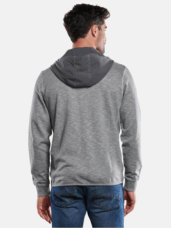 engbers Herren Sweatjacke mit Kapuze Grau 31788