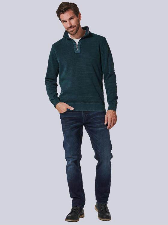 engbers Herren Sweatshirt regular Türkis 35231