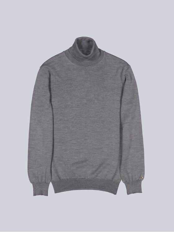 emilio adani Herren Pullover mit Merinowolle Silbergrau 39632