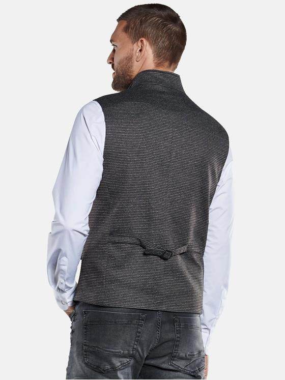 emilio adani Herren Sakko-Weste mit Zipper Grau 33572