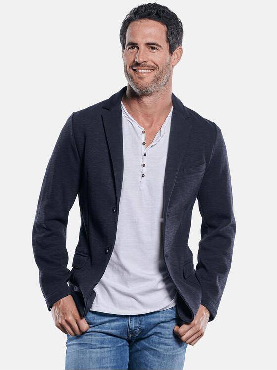 engbers Herren Sweatsakko Saphirblau 29750