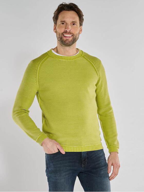 engbers Herren Pullover uni Grün 36697