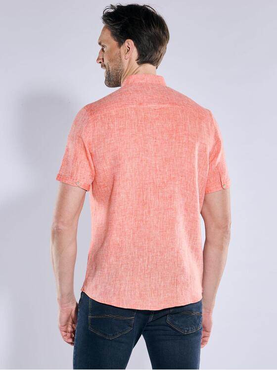 engbers Herren Kurzarm-Hemd aus Leinen Hellrot 38358