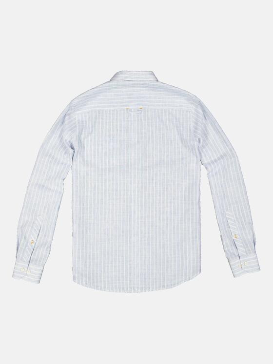 emilio adani Herren Langarm-Hemd gestreift Blau 34783