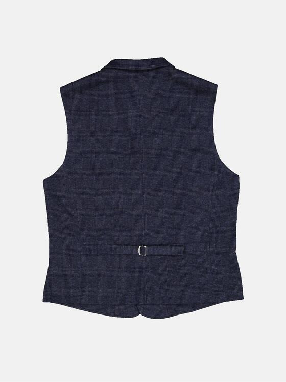 engbers Herren Sakko-Weste kariert Saphirblau 33318