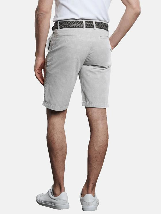 engbers Herren Bermuda kariert Hellgrau 31586