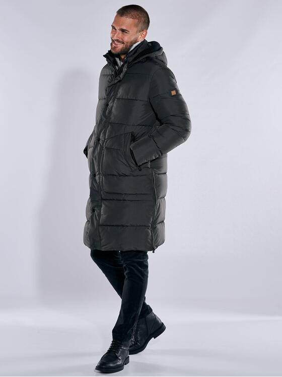 emilio adani Herren Mantel regular Grau 37468