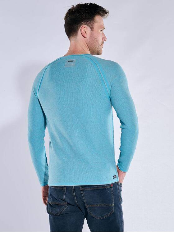 engbers Herren Pullover uni Mittelblau 38680