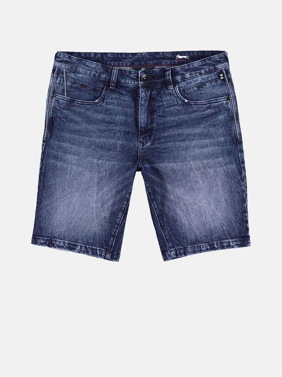 engbers Herren Shorts in authentischer Waschung Saphirblau 29825