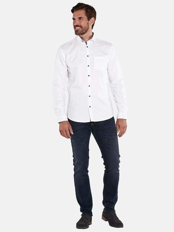 engbers Herren Langarm-Hemd uni Weiß 35797