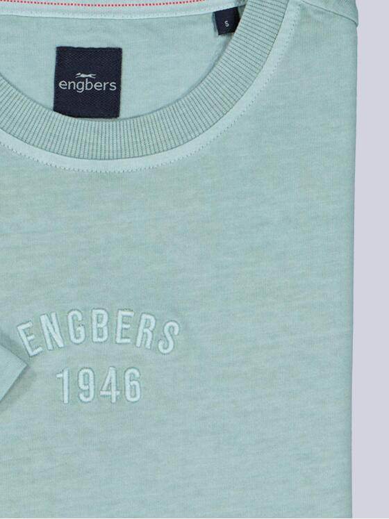 engbers Herren Rundhals T-Shirt Mittelblau 39931