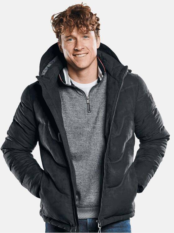 engbers Herren Steppjacke mit softer Oberfläche Granitgrau 30762