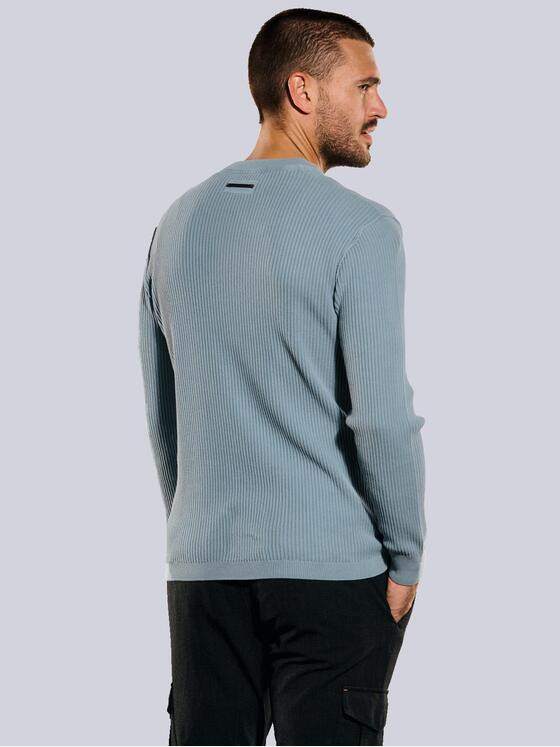 emilio adani Herren Pullover regular Blau 35412