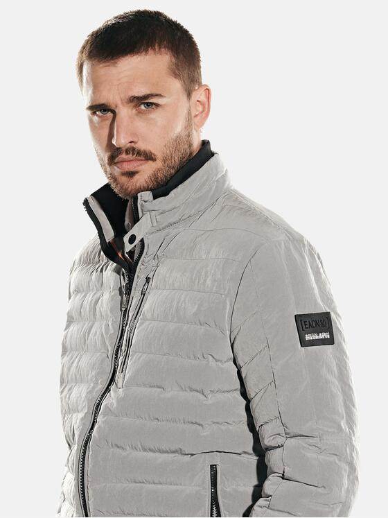 emilio adani Herren Steppjacke mit Kontrastdetails Grau 31772