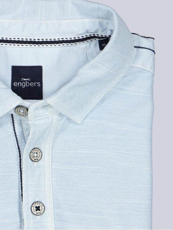 engbers Herren Polo-Shirt meliert Hellblau 38454