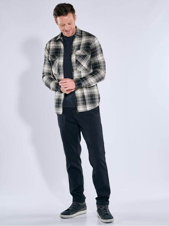 engbers Herren Langarm-Hemd gemustert Saphirblau 39639