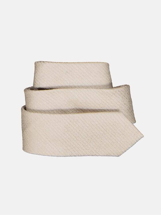 emilio adani Herren Krawatte strukturiert Beige 34721