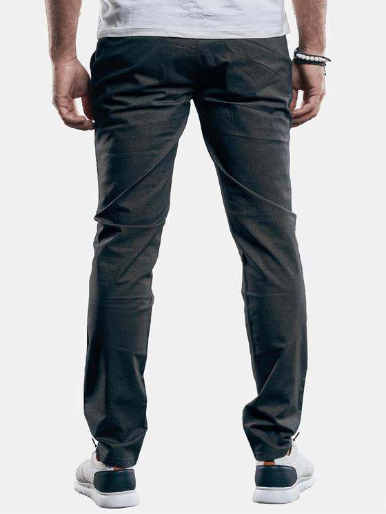 emilio adani Herren sportive Chino in dezenter Zweifarbigkeit Schwarz 29262