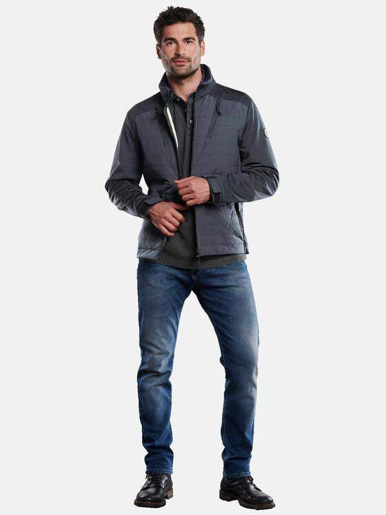 engbers Herren Jacke im Materialmix Blau 31752