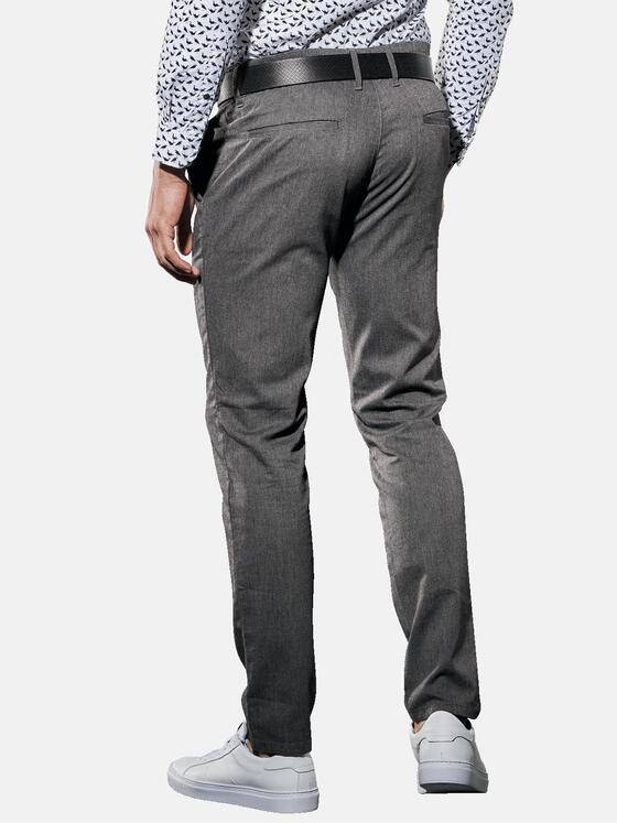 emilio adani Herren Chino mit Bundfalte Grau 30839