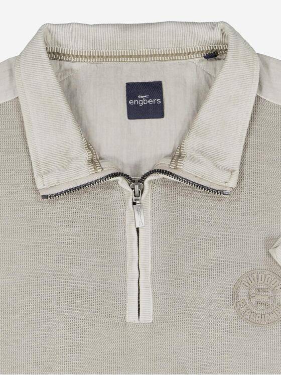 engbers Herren Sweatshirt regular Braunbeige 37337