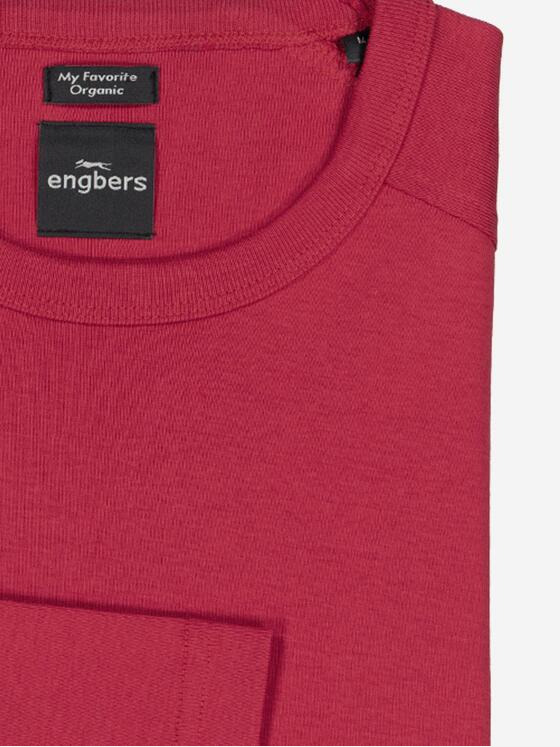 engbers Herren Langarm-Shirt "My Favorite" organic Rot 37763