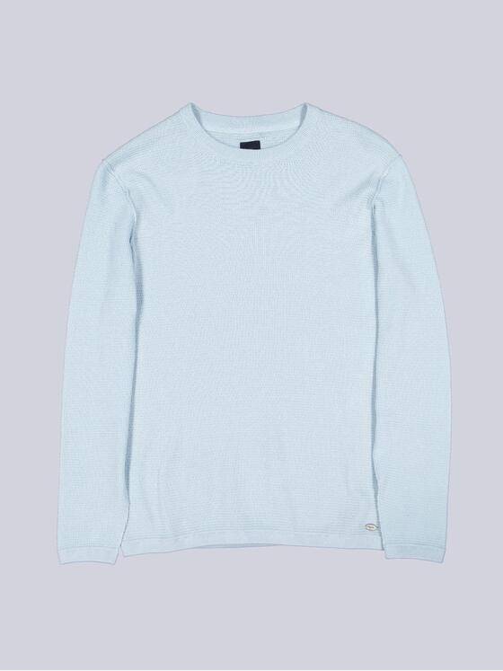 engbers Herren Pullover strukturiert Hellblau 38703