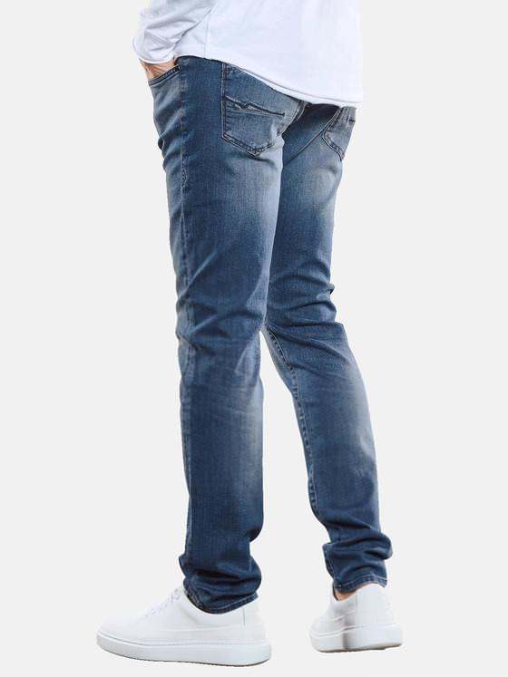 emilio adani Herren Jeans mit authentischer Waschung Blau 33505