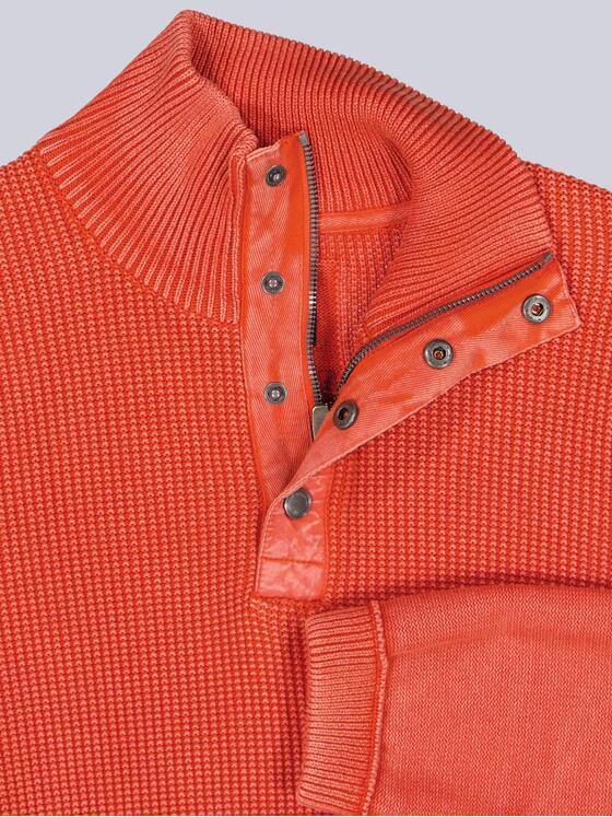 engbers Herren Pullover Polokragen Orange 39916