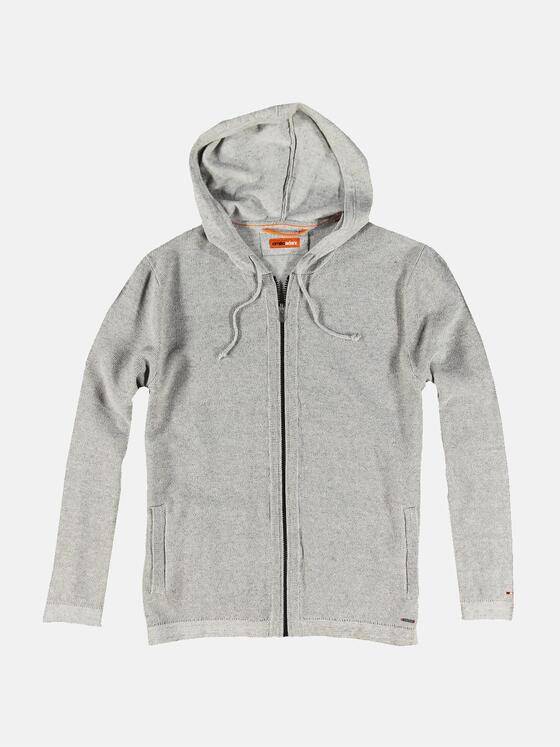 emilio adani Herren Sportive Strickjacke Grau 31232