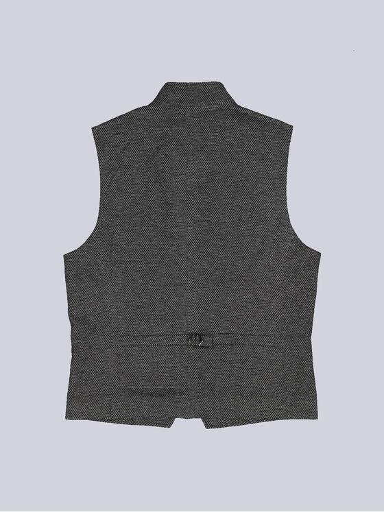 engbers Herren Sakko-Weste mit Zipper Grau 36007
