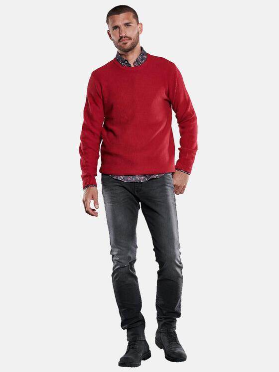 emilio adani Herren Pullover strukturiert Rot 33402