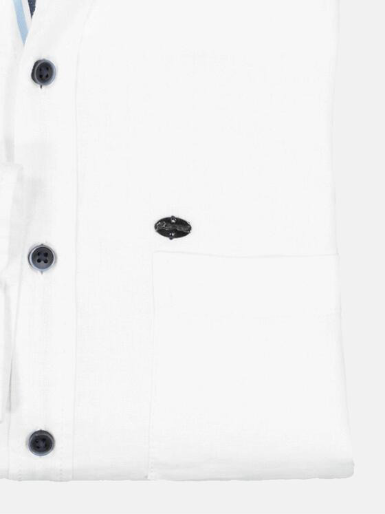 engbers Herren Langarm-Hemd aus Leinen Reinweiss 36647