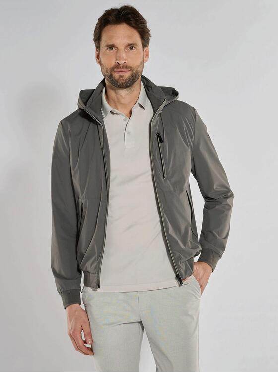 ENGBERS GERMANY Herren Blouson-Jacke mit Funktionsdetails Grau 36510
