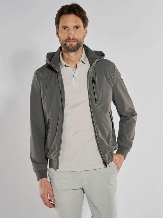ENGBERS GERMANY Herren Blouson-Jacke mit Funktionsdetails Grau 36510