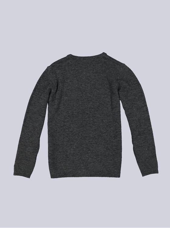 emilio adani Herren Rundhals Pullover Grau 33893