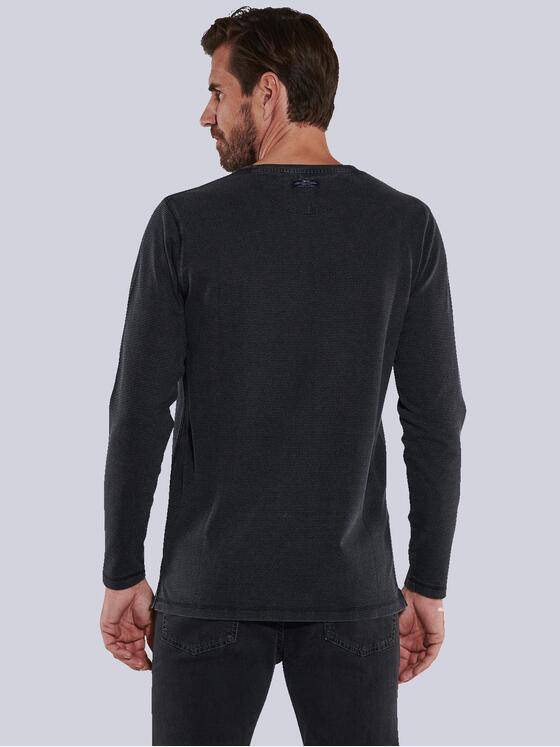engbers Herren Langarm-Shirt uni Schwarz 35680