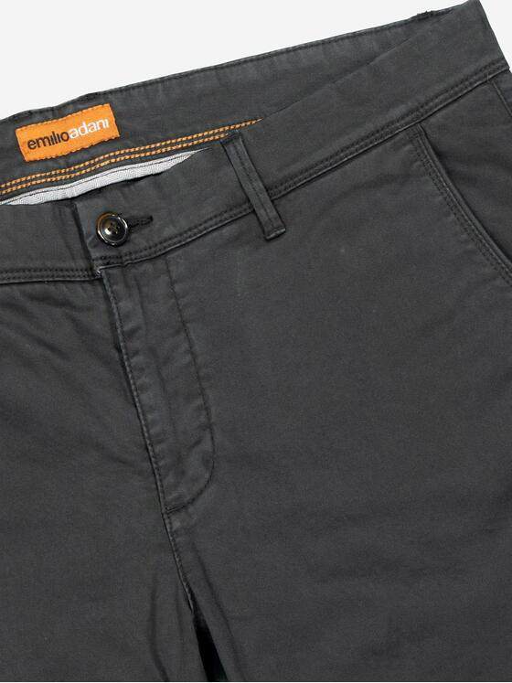emilio adani Herren Chino regular Schwarz 37207