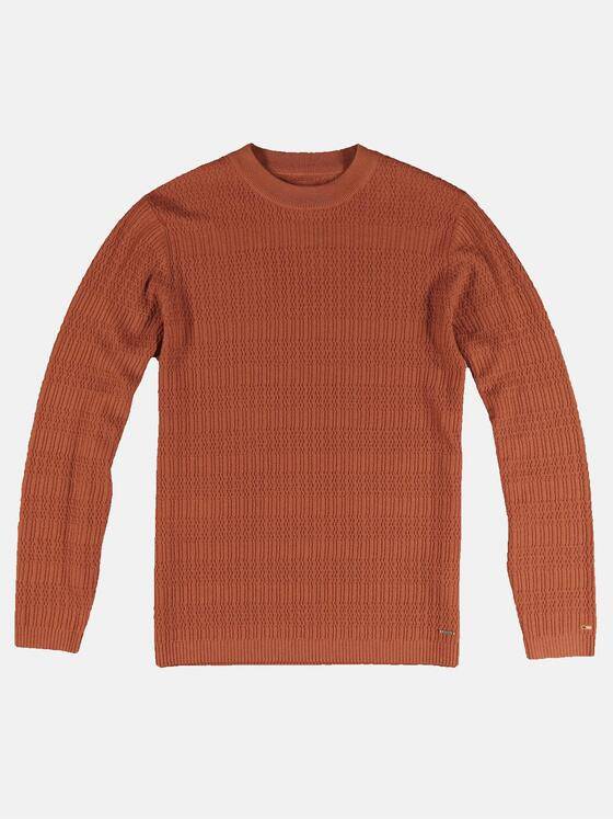 emilio adani Herren Pullover aus Merinowolle Orange 32064