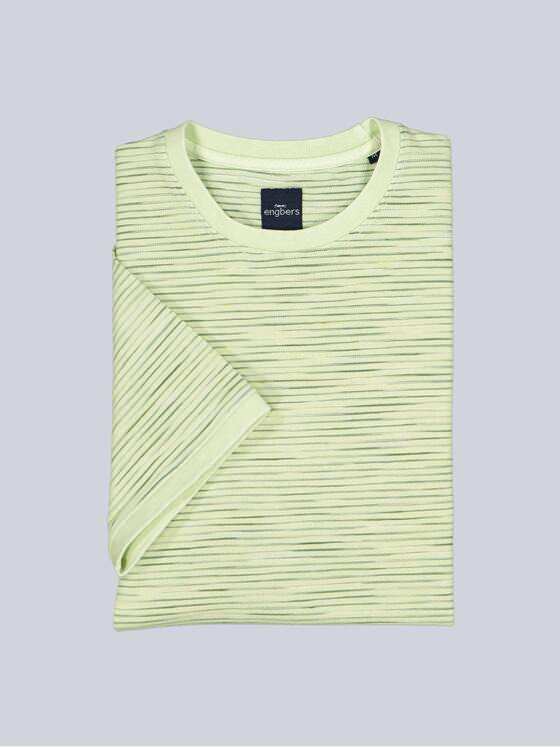engbers Herren T-Shirt gestreift Hellgelb 38471