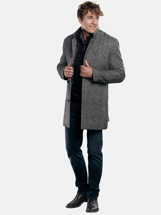 engbers Herren Stilvoller Mantel Grau 30770